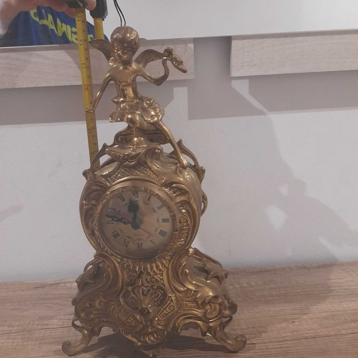 Ceas de șemineu din bronz masiv