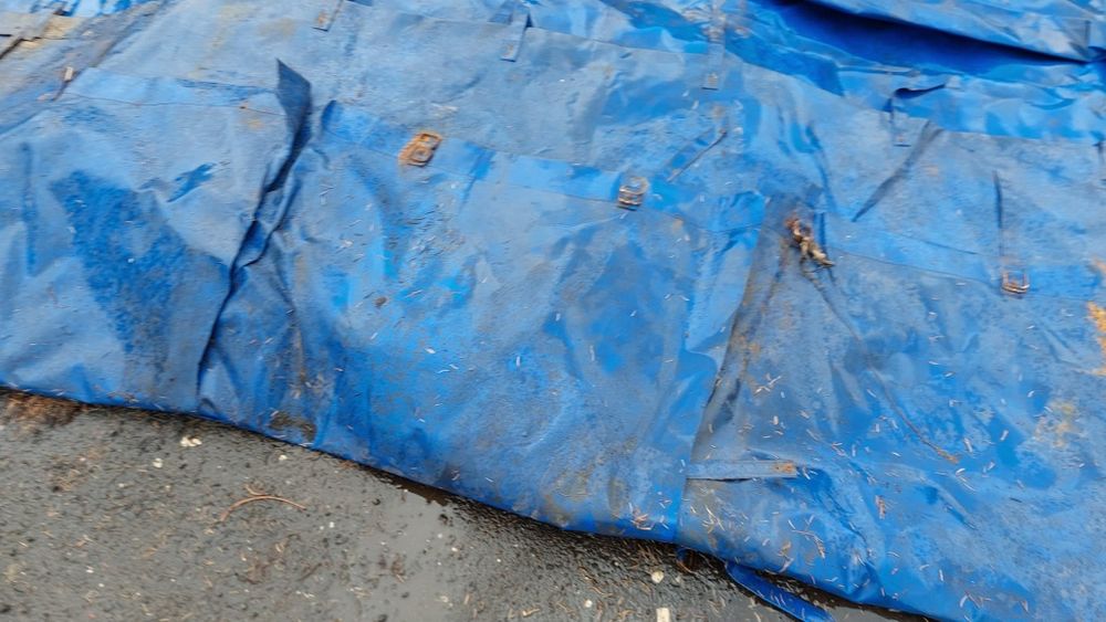 Prelata albastra groasa și rezistenta  de remorca camion, 3 bucati