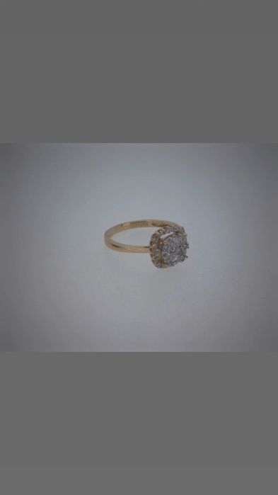 Inel aur 18k 2.39gr cu diamante naturale marca Teilor (r)