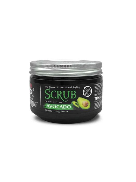 BARBERTIME Скраб 300 ml – Ексфолиращ Скраб за Лице и Тяло (2 Варианта: Авокадо и Мед