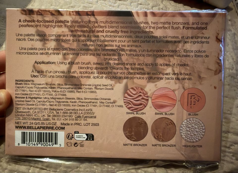 Bellápierre Get Cheeky – палитра с руж, бронзант и хайлайтър