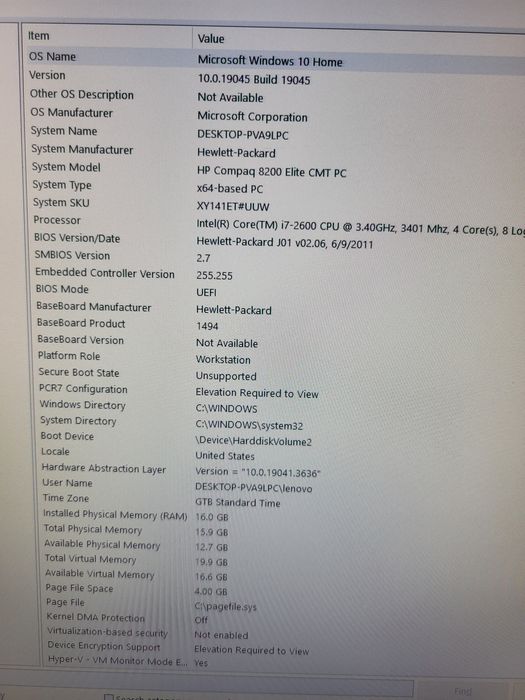 HP Compaq Unitate completa