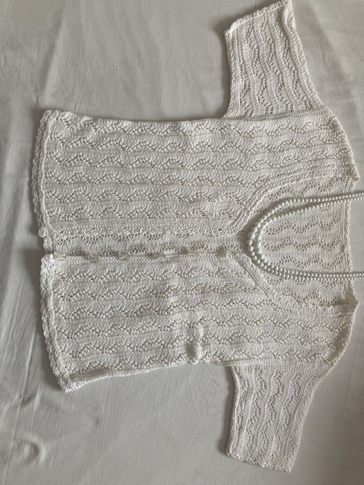 Bluza, cardigan crosetat din lanica fina