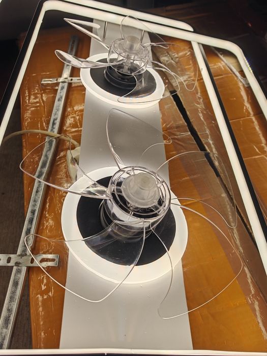 LED Правоъгълна таванна лампа с вентилатори с дистанционно