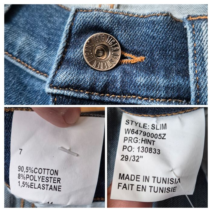 Blugi Premium Tiger of Sweden Slim, Model Hint, Damă - 29/32