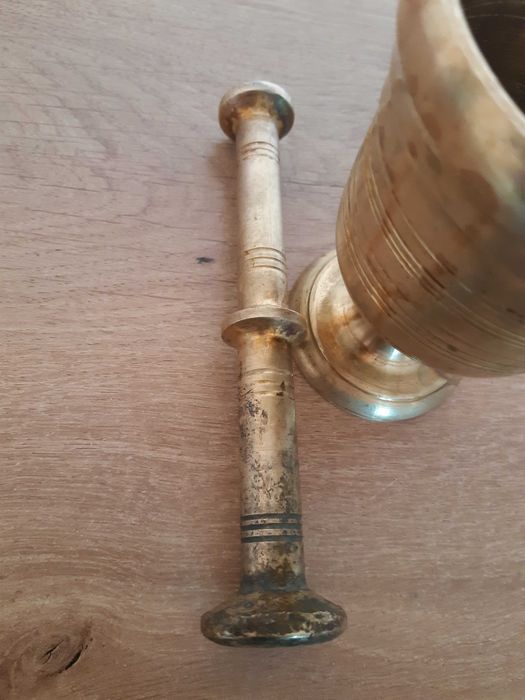 Хаванче с чукало, чист месинг, Бг производство от старите