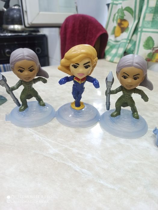 Фигурки Марвелл из Макдональдса.