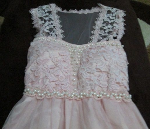 Rochie voal roz pal