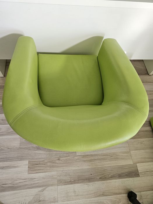 Vand fotolii piele ecologica verde - NOI