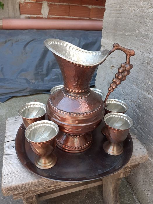 меден комплект за вино или вода