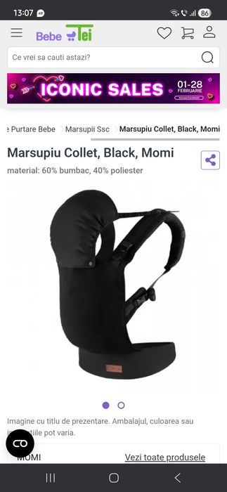 Vand marsupiu bebelusi Momi