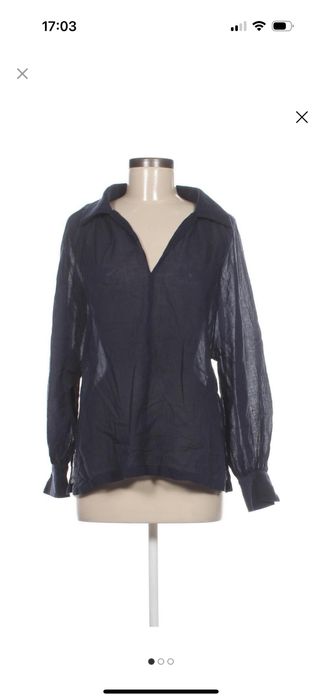 Тъмно синя риза Massimo Dutti