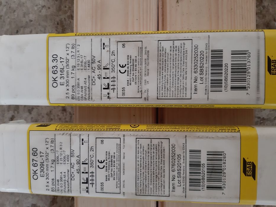 Електроди стоманени и неръждавейка всякакви дискове за рязане и шлай