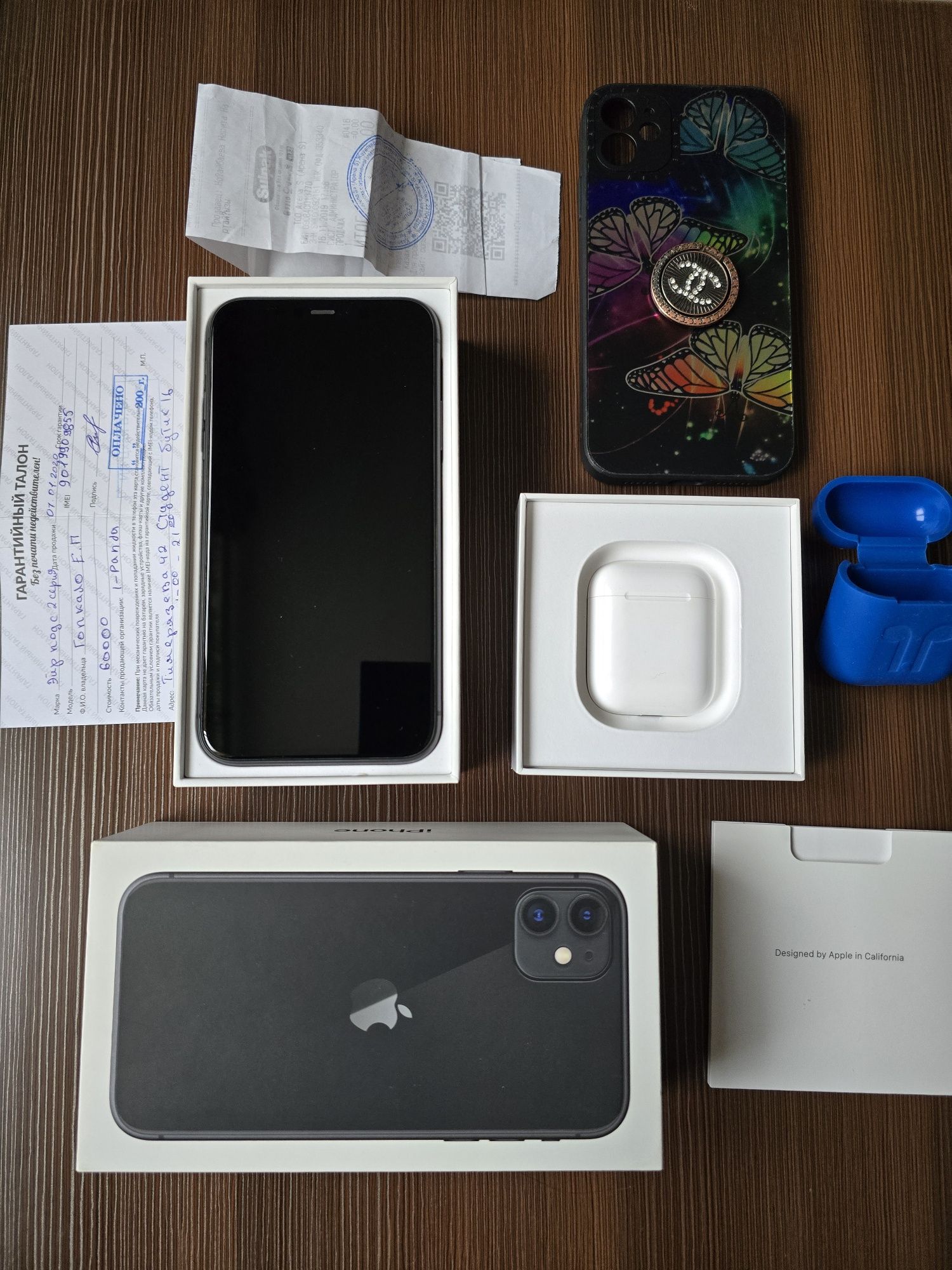 IPhone 11 64Gb с AirPods 2: 105 000 тг. - Мобильные телефоны / смартфоны  Алматы на Olx