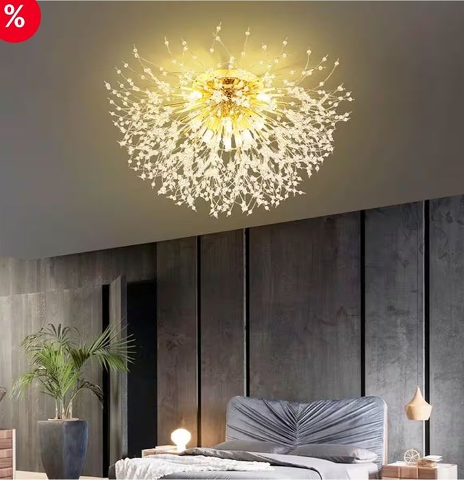 Plafoniera Candelabru Modern din Cristal Plafoniera LED G9/E14