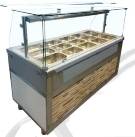 VITRINA Calda / Bain Marie /  AUTOSERVIRE 3-6 GN 1/1 / VITRINA Rece. /