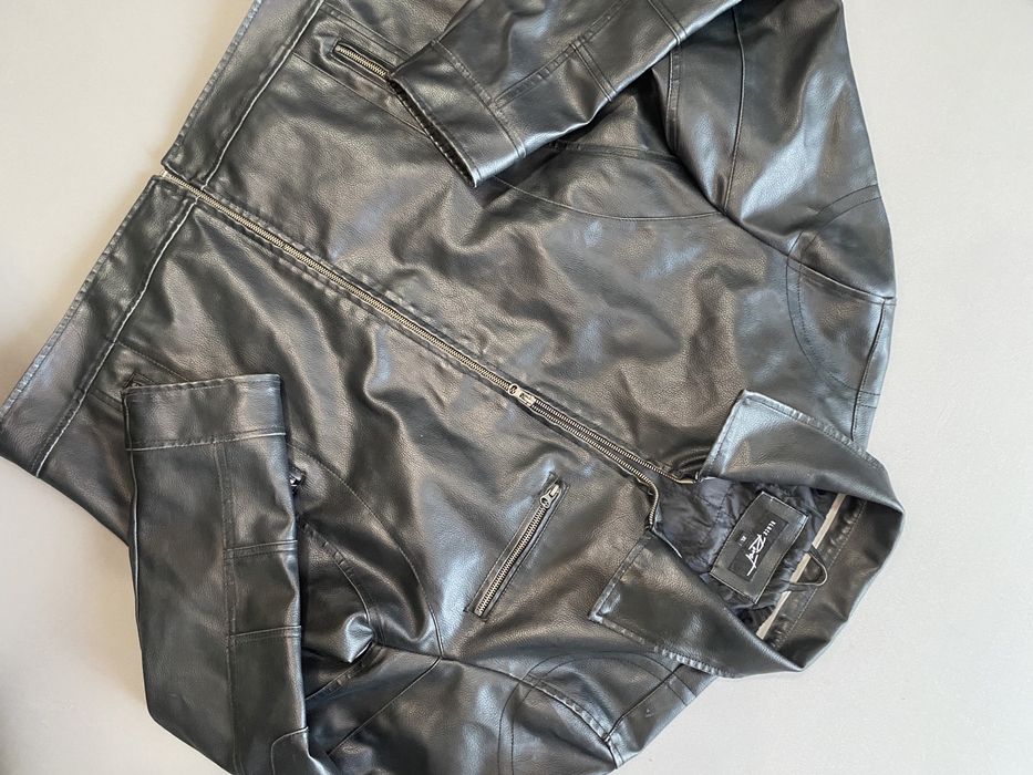 Geaca piele naturala Black Rivet XL