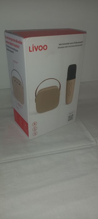 Boxă portabilă cu microfon Karaoke, LIVOO