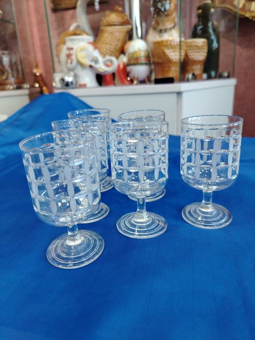 Рюмки хрустальные. Советская эпоха.