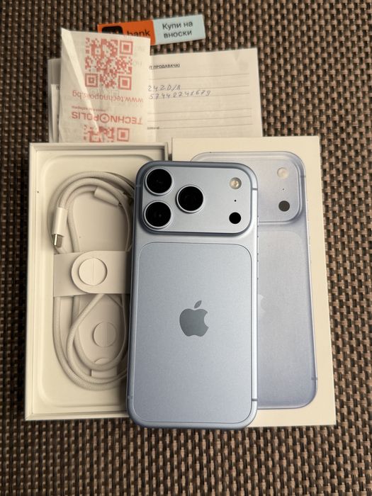 КАТО НОВ! 1Tb*ЛИЗИНГ* iPhone 18 Pro Glacier 24М Гаранция