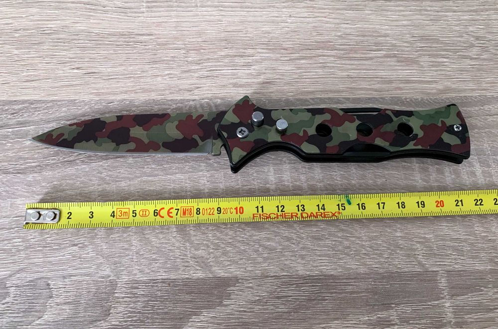Briceag supravietuire camuflaj Model 3 Gauri prind curea 21 cm Dalimag