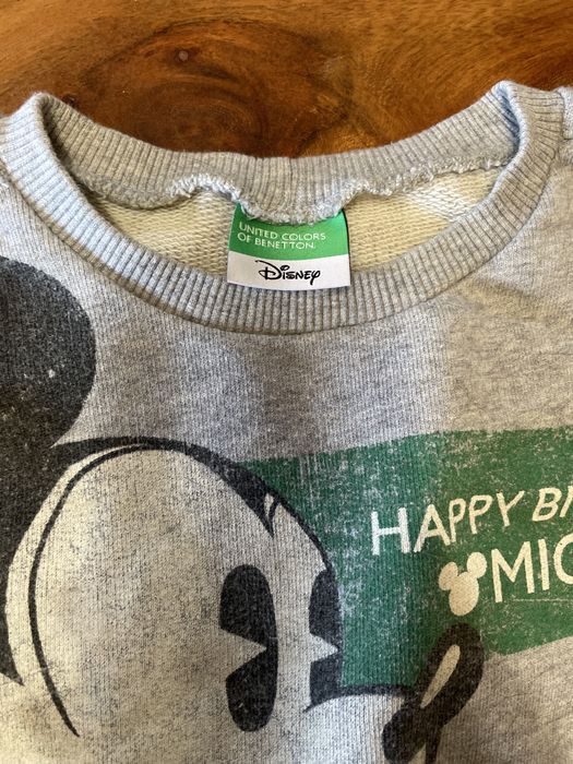Комплект Benetton за момче тениска с дълъг ръкав - 140 см и суитчър - 128 см
