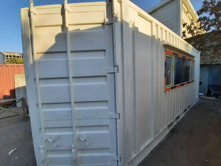 Готовая бытовка из контейнера. Konteynerdan tayyor bytovka.