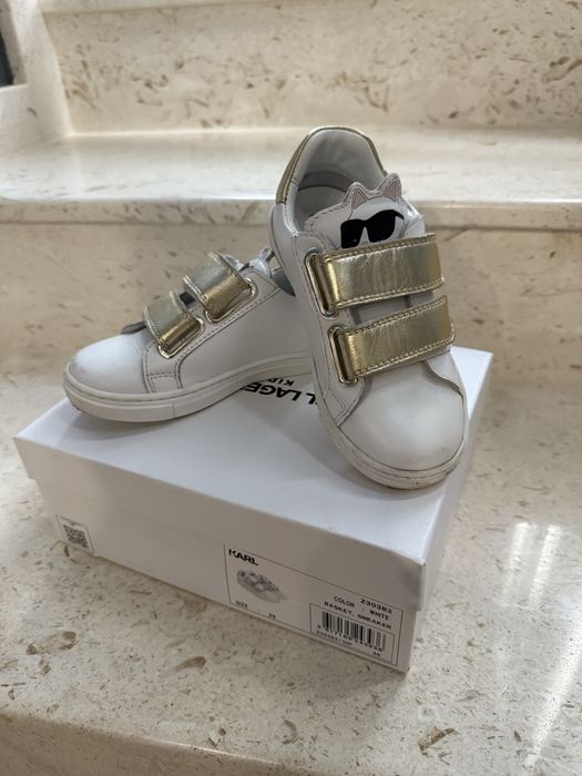 Детски кожени сникърси Karl lagerfeld