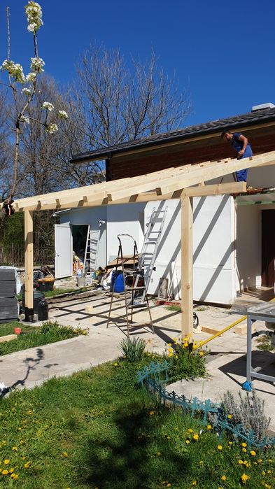 Дървени конструкци, Ремонт на покриви, навеси, Хидроизолации