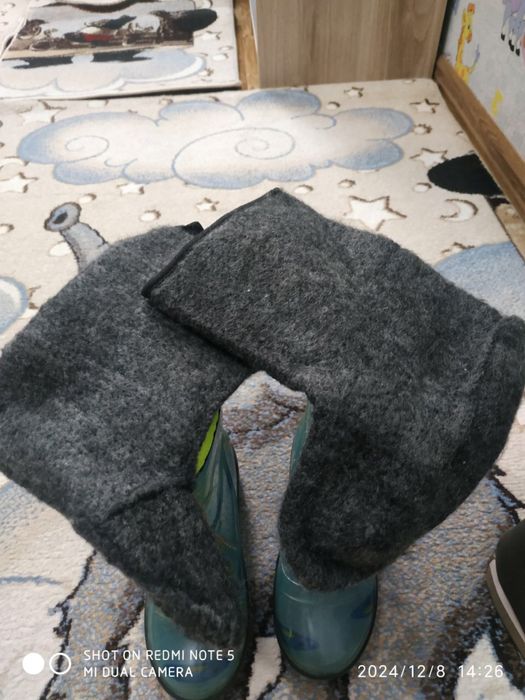 Резиновые сапоги утепленные