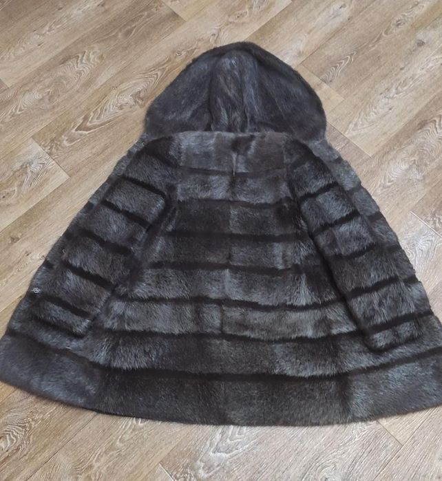 Шуба из нутрии, размер 46