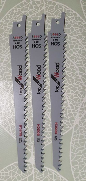 Panze fierastrau sabie, pentru lemn, Bosch Top for Wood, S 644 D, set 3 bucati
