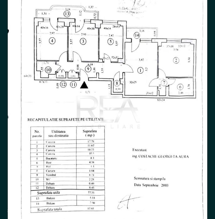4 camere decomandat | 85 mp | Renovat complet | Etaj 3 |  - Barca