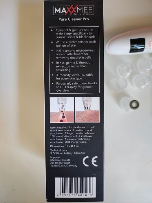 Aparat de curatare faciala. MaxxMee Pore Cleaner Pro.