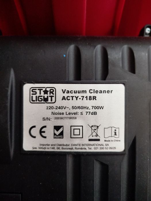 Aspirator fără sac Star-Light, 700W, Cyclonic, Filtru HEPA