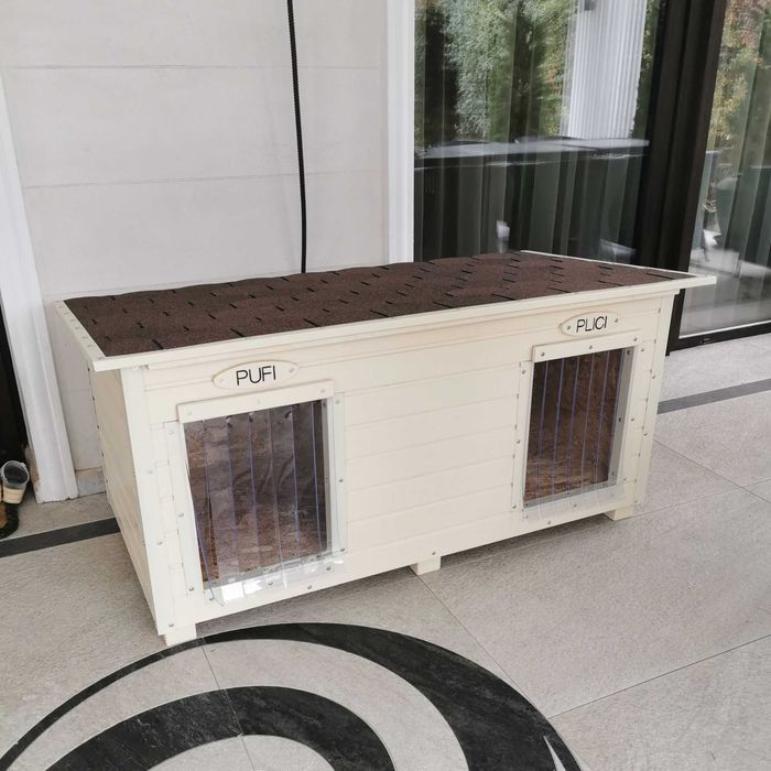 Cusca Caine Dubla Izolata cu Incalzire Gestionata Din Telefon