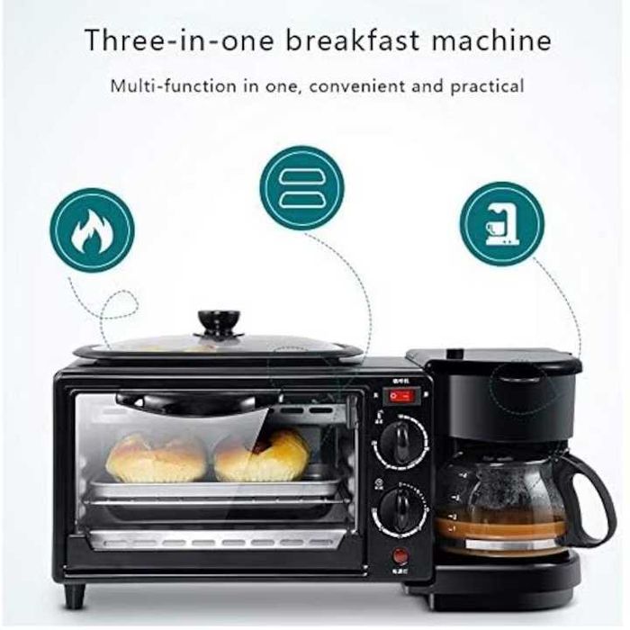 MIC DEJUN în 10 MIN: CAFEA + TOAST + GRILL! 3-în-1 Morning Station NOU