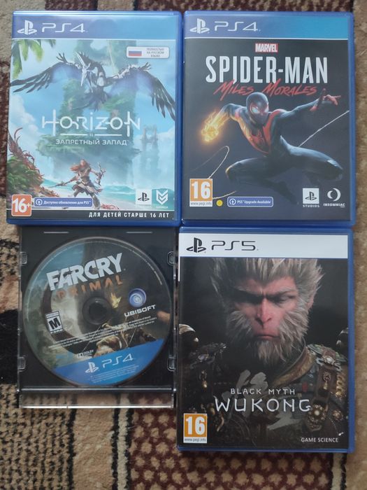 Продам игры на пс 4 и пс5