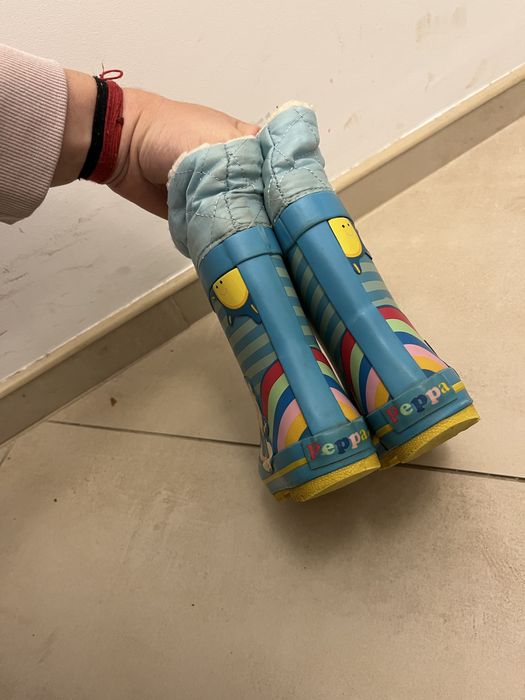 Детски гумени ботуши с вълнена вата. Next 26