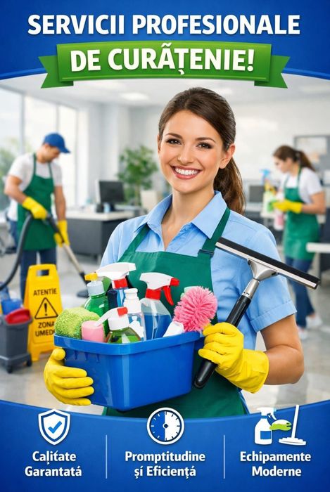 Prestari servicii curatenie scari de bloc, birouri, etc