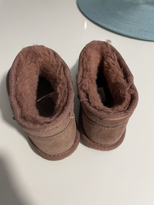 Ghete piele intoarsa interior 15cm