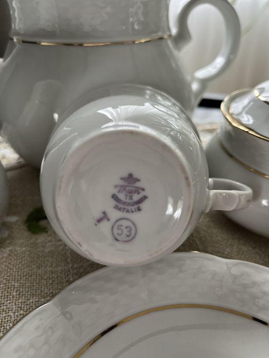 Vand serviciu de ceai din portelan