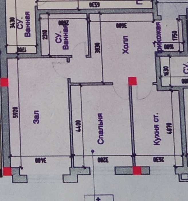 Юнусабад-18 - ЖК Манзур - 2-х комнатная квартира в новостройке