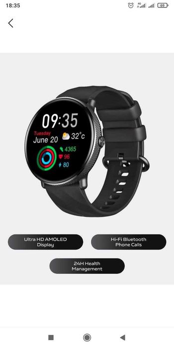 Спортивные часы Ciberer BTalk 2, Amoled-дисплей Ultra HD