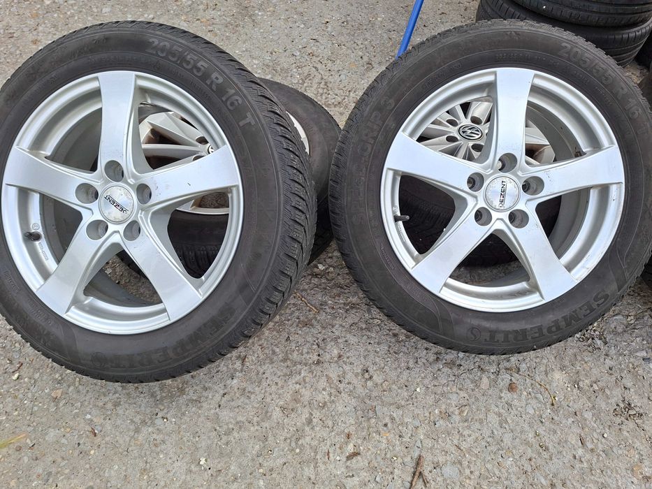 Продавам джанти с гуми R16 5x108 цент.отвор 63.4мм.За Пежо,Ситроен,Волво,Форд,