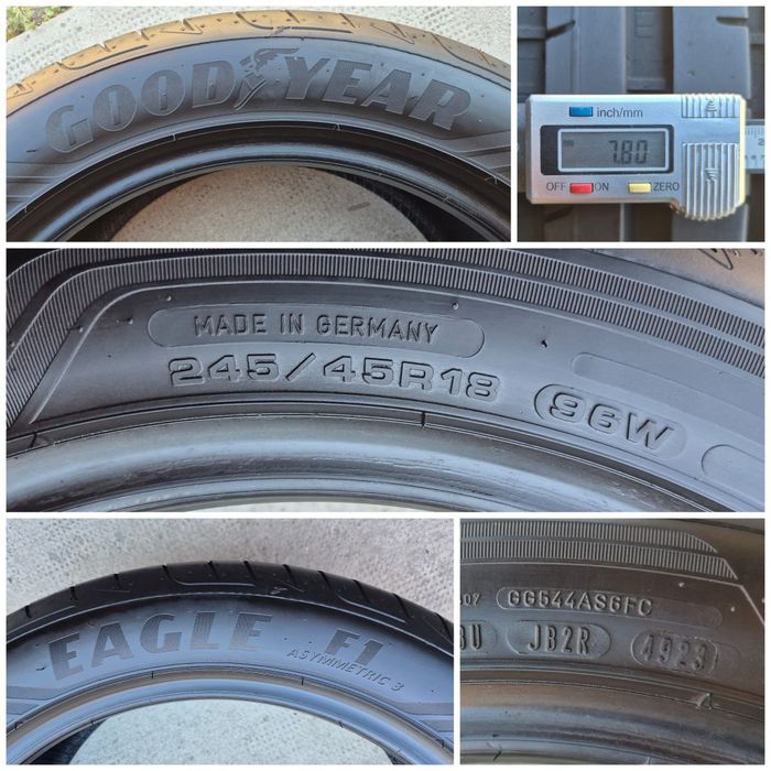 O bucată 245/45 R18 vară - una Goodyear