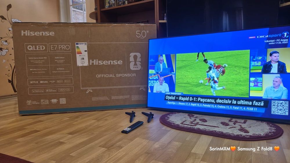 Smart TV Hisense QLED E7 Pro 50 inch ( 127 cm ) nou in cutie