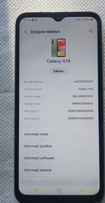 Samsung A14 cu folie