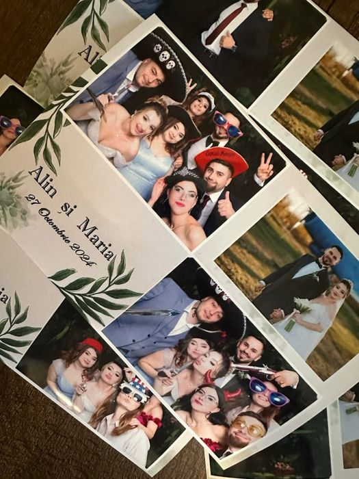 Cabina foto/ fum greu/tablou cu amprente/ arcade flori & baloane