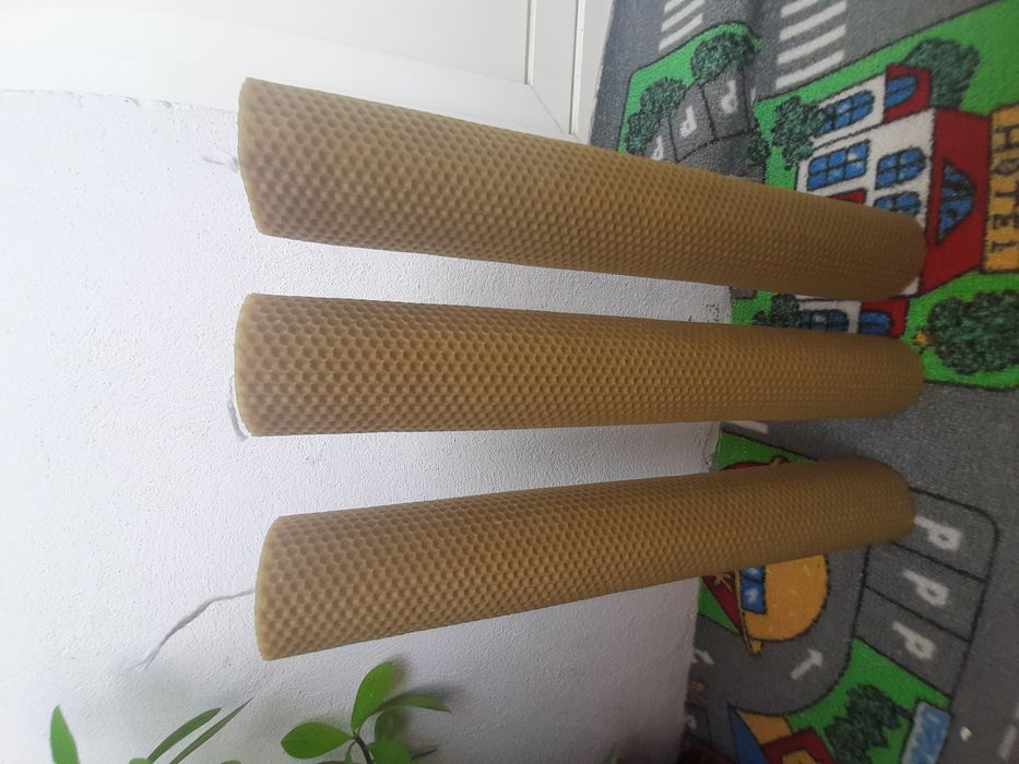 Lumanare lumanari botez / nunta / cununie  CEARA NATURALA de ALBINE